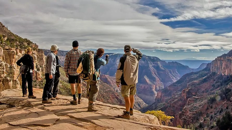 Grand canyon hiking tours rim to rim best sale