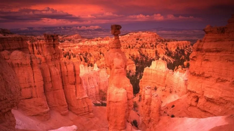 Rød bryce Canyon