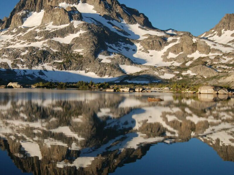 California mountains snowy