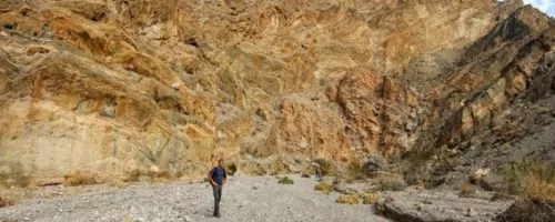 Death valley hiker