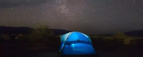 Night time tent
