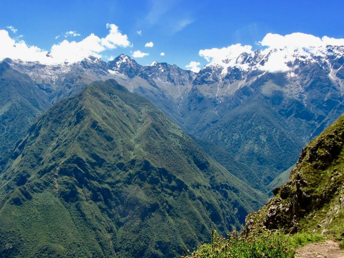 Mountains in peru and sky