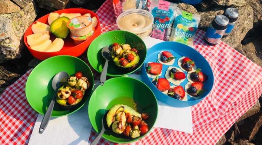 Trail lunch spread