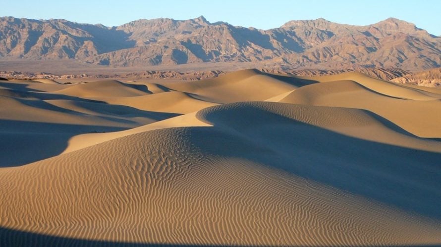 Death Valley Mesquite Flat Sand Dunes Information Hiking Trails Guide