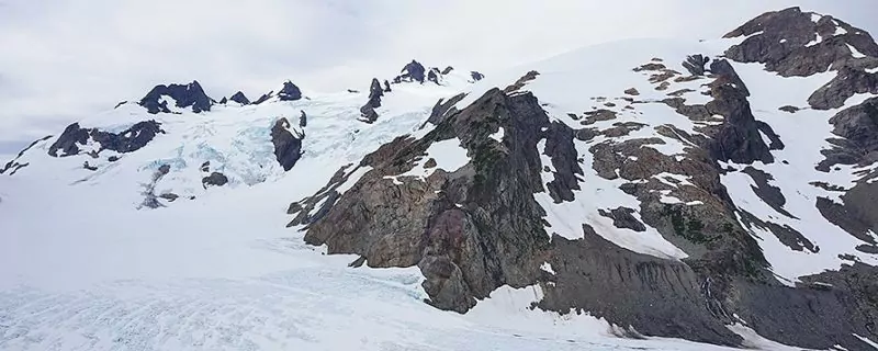 Snowy mountain tops