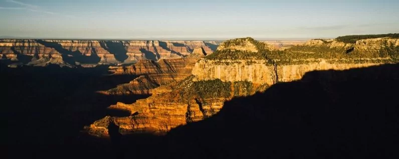 North rim sunset view