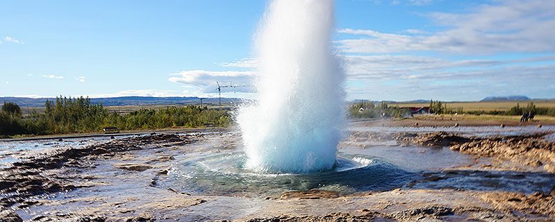 Erupting Icelandic geyser