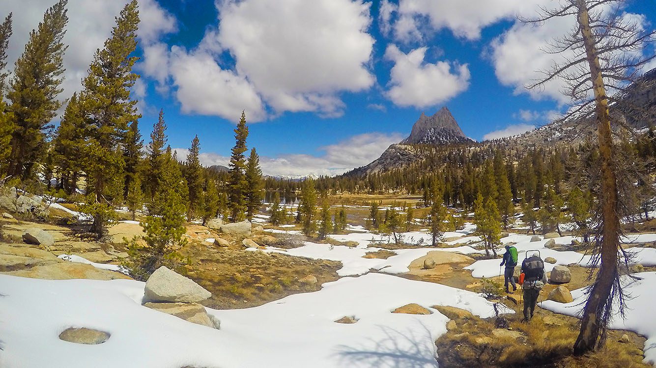 Backpackers in Yosemite