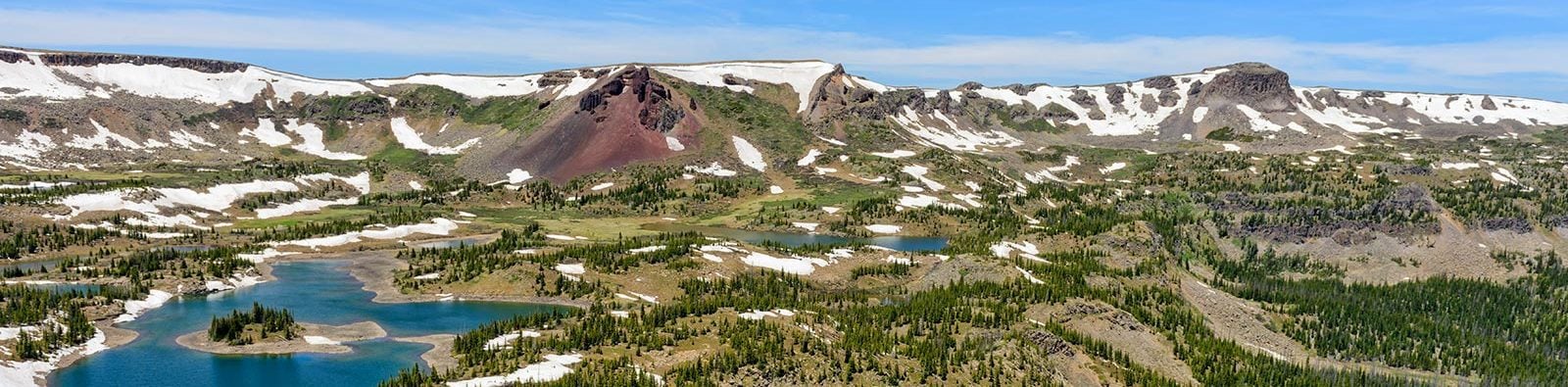 Panorama of the Flat Tops Wilderness in Colorado