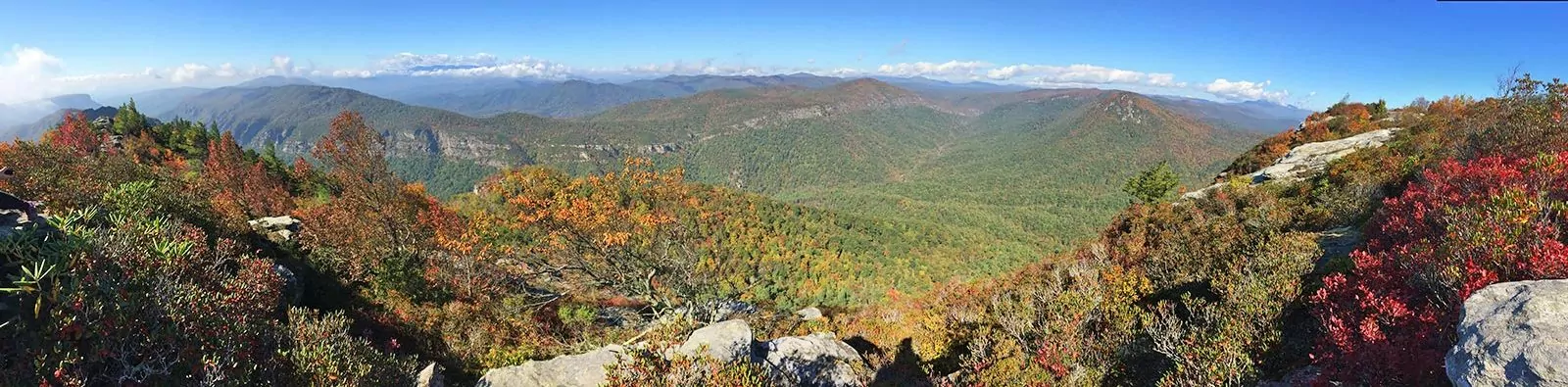 Stunning mountain vista near Asheville, North Carolina