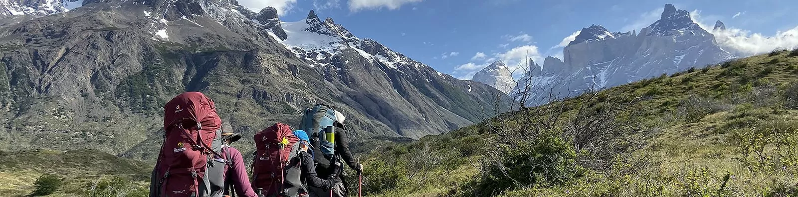 Hikers in Torres del Paine National Park