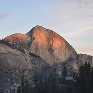 Half Dome looking lovely in the early morning light in Yosemite National Park