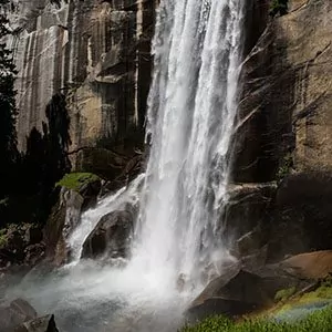 Bridal Falls waterfall Yosemite