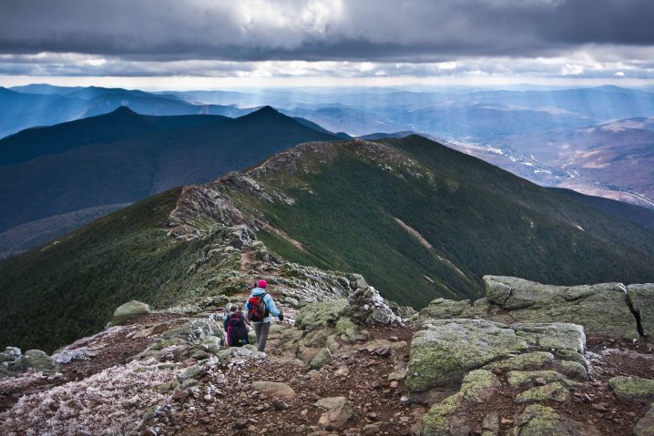 Franconia Ridge is a winter hike without snowshoes in New Hampshire