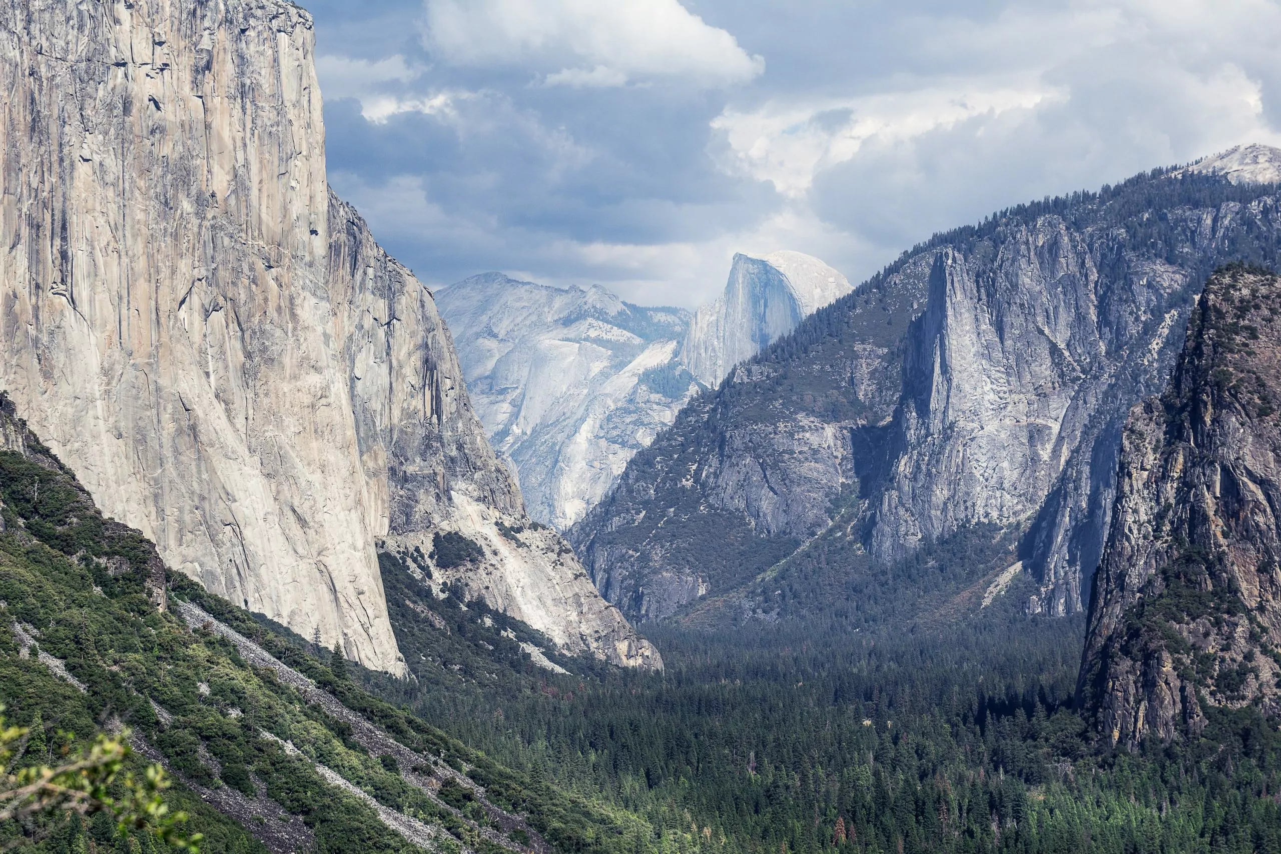 The valley floor Yosemite National Park El Capitan Half Dome Cathedral