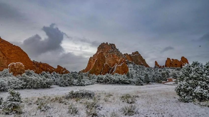 rich martello winter hiking garden of the gods in colorado