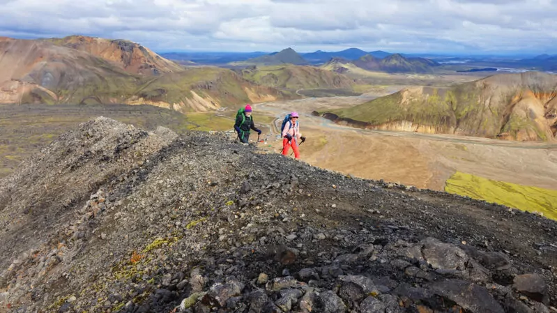 Two guests on an Iceland Hiking Tour