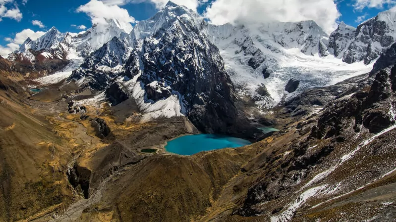Cordillera Huayhuash Mountains in Peru
