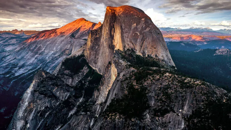 Sunset on Half Dome, Yosemite National Park