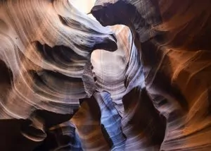 desert slot canyon, Bryce slot canyons, sunlight canyons