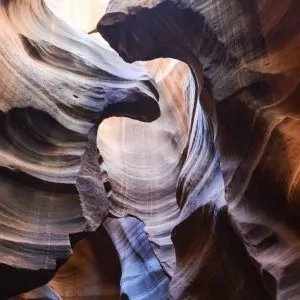 Spectacular light through the slot canyons of the desert.