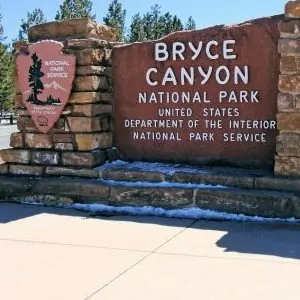 Bryce Canyon National Park Welcome Sign