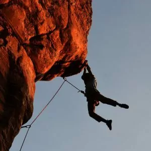 rock climbing, big air, foot cut, hang on!