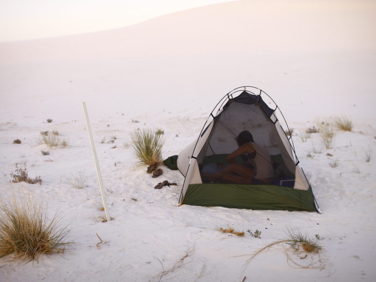 first backpacking trip in White Sands New Mexico