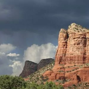 Monsoon season in the desert can mean a quick change in the weather producing furious storms.