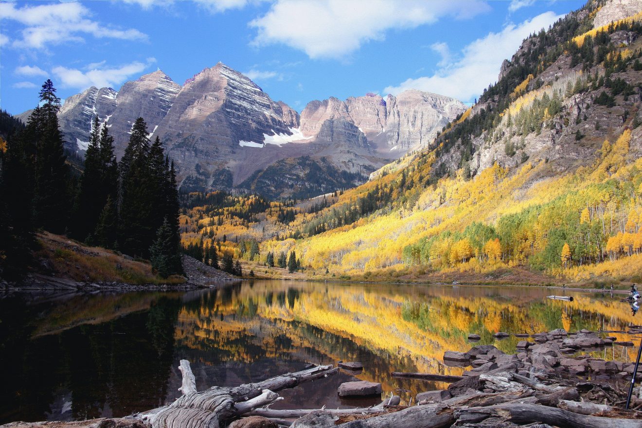 Maroon Bells in Colorado, beginner backpacking trip