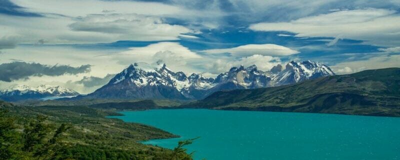 View of Torres del Paine National Park from the trail