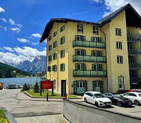 Hotel Misurina near Tre Cime in the Italian Dolomites