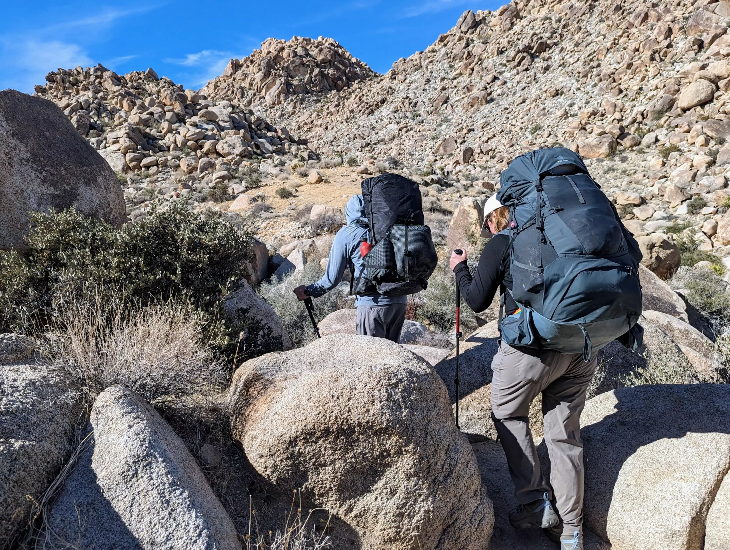 Backpacking in Joshua Tree's wonderland of rocks