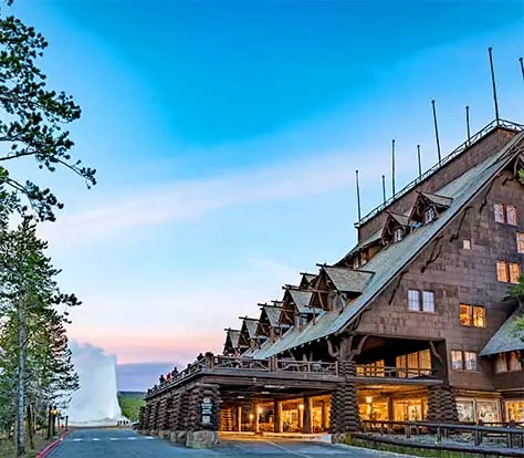 Old Faithful Inn in Yellowstone National Park