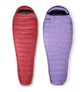 Feathered Friends Hummingbird and Egret sleeping bags