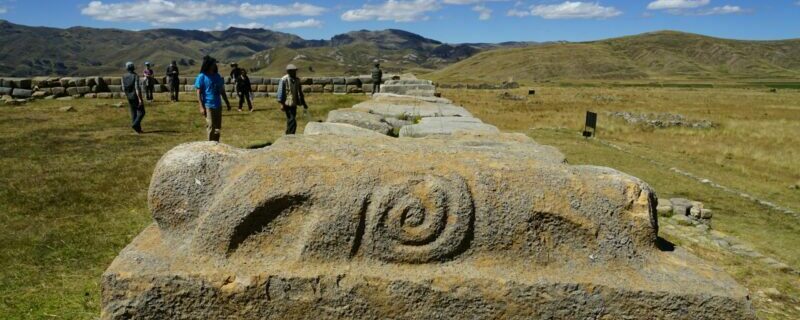 Views at Wanuku Pampa, an ancient ruin built by the Inca