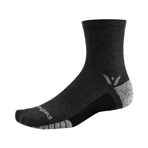 Meia de Média Compressão Swiftwick Flite XT Five Preto