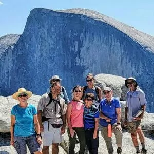 hiking Yosemite in October group trip Half Dome national park