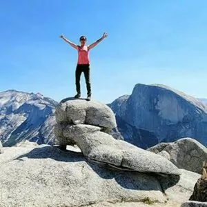 hiking yosemite july backpacking women summit peak trek