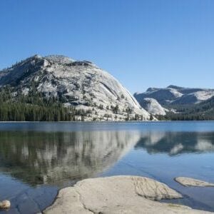 visiting Yosemite summer lake dome rock reflection guide trek hike