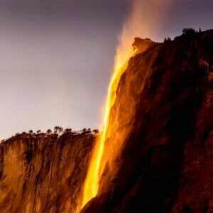 firefall- yosemite-february horsetail falls- sunset