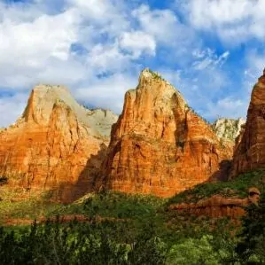 Zion in May desert rock formations