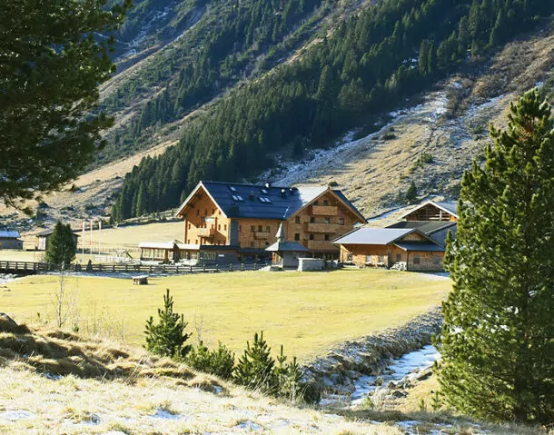 mountain hotel near creek