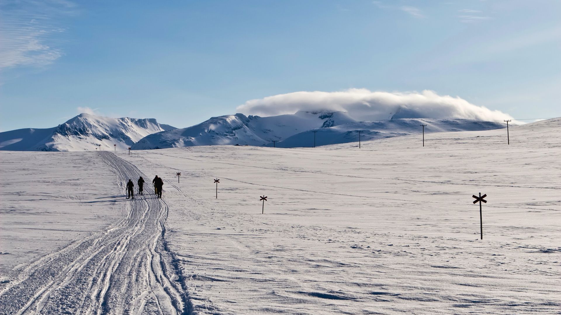 Ski touring in sweden