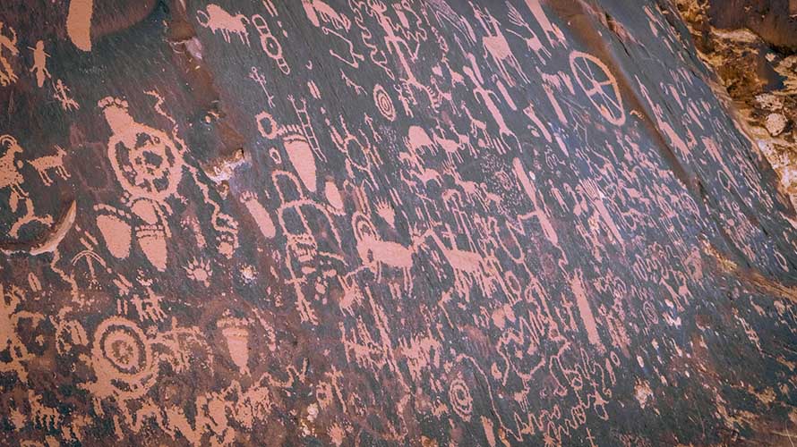Petroglyphs in Canyonlands National Park, Utah