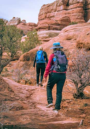 Hikers in Canyonlands National Park, Utah