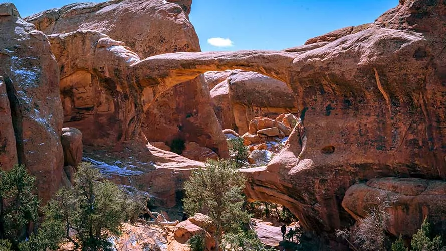 Double Arch in Arches National Park, Utah