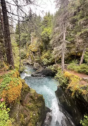 Waterfall on the Kenai Peninsula, Alaska