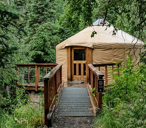 Spiritwalker Yurt on the Kenai Peninsula in Alaska
