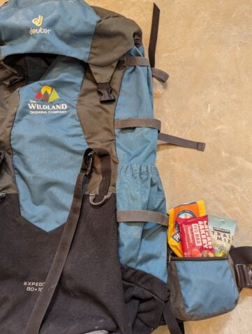 Backpacking and hiking snacks
